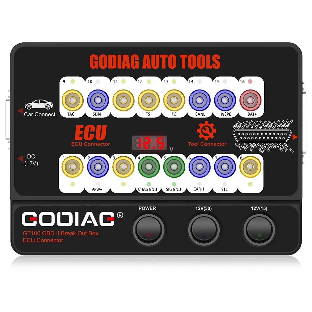 Diagnostic tools GODIAG GT100 OBDII Protocol ECU Detector & Break Out Box With programming & coding. b6595 13622