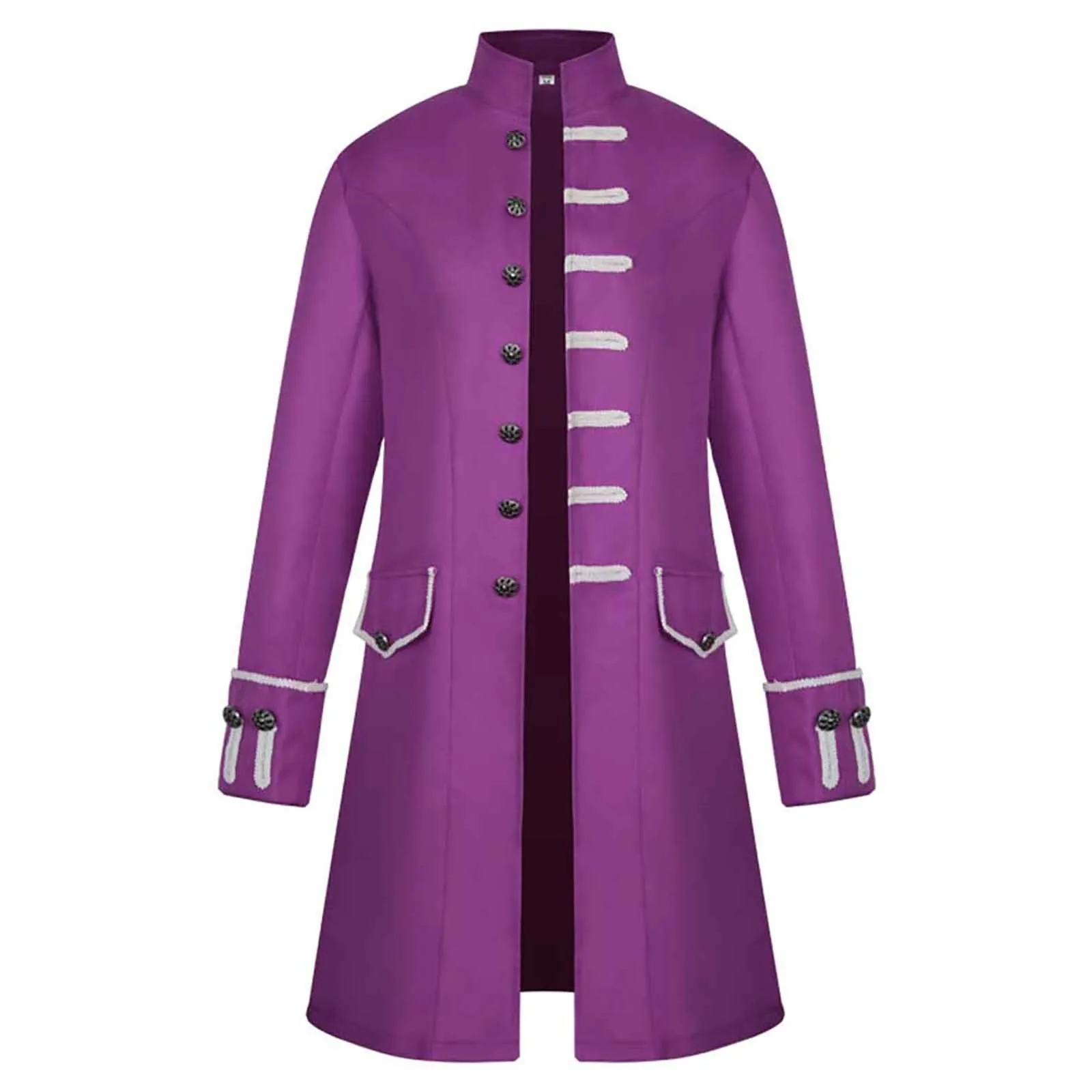 Halloween Men Winter Warm Vintage Tailcoat Jackets Gothic Victorian Medieval Cosplay Costume Overcoat Outwear Tuxedo Coats