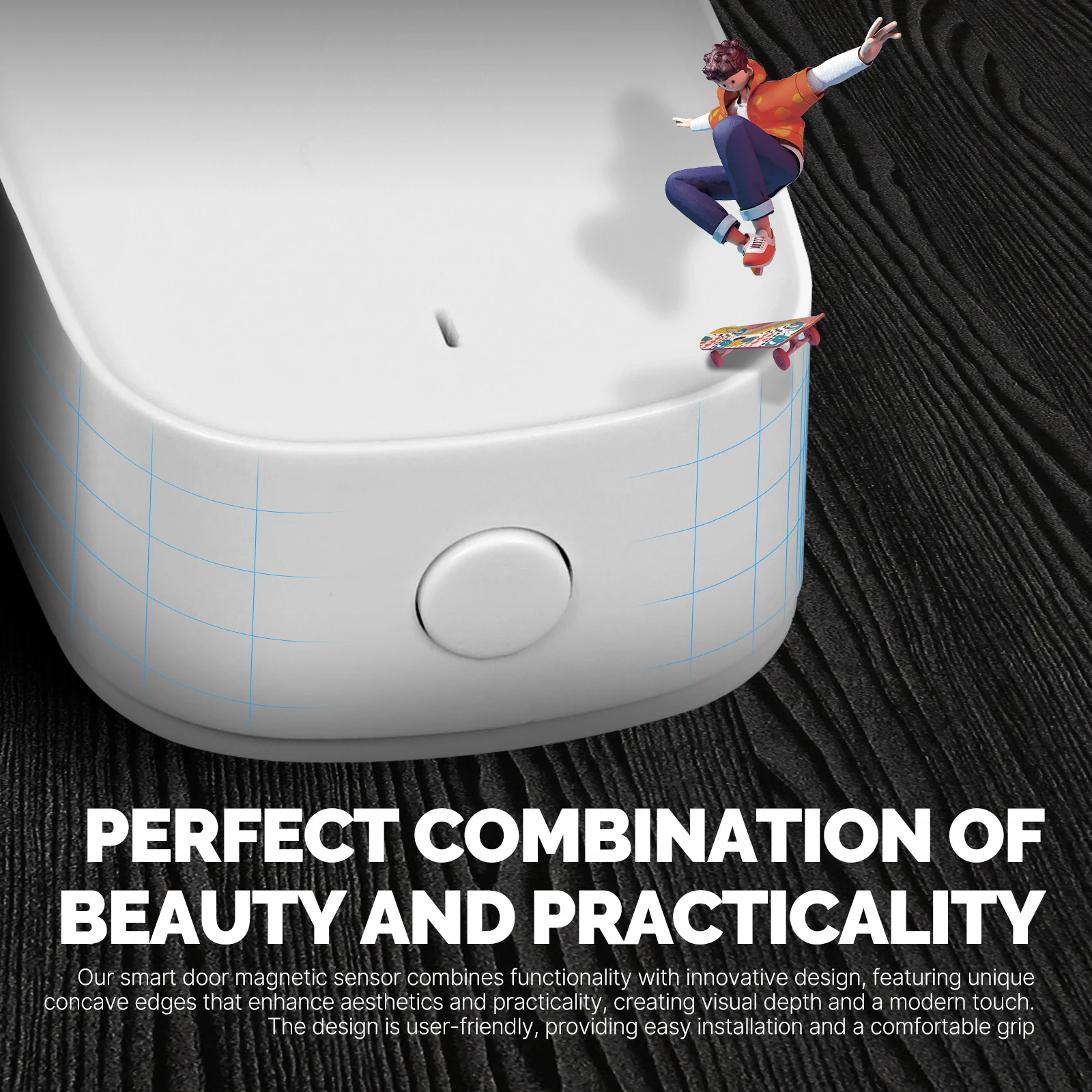 MOES ZigBee Window Door Gate Sensor Detector Home Security Alarm System Smart Life Tuya App Remote Control