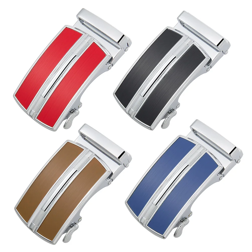 Plyesxale High Quality Belts Buckle Luxury Male Automatic Buckle Head Casual Belt For 3.4cm 3.5m Width Ratchet Belt Strap B1295