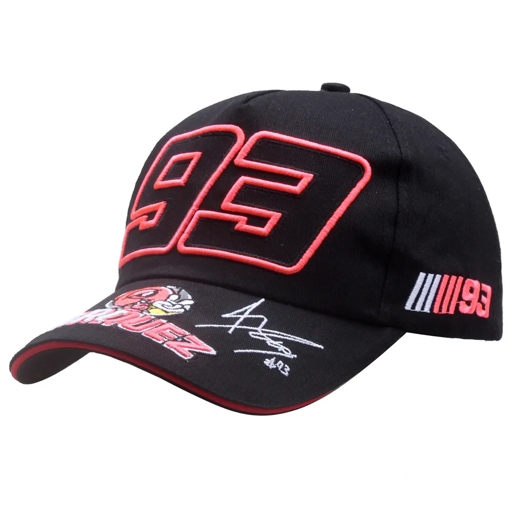 2023 Hat men's spring and autumn sun visor hat new summer motorcycle baseball cap 2025 female sunscreen black No. 93 cap