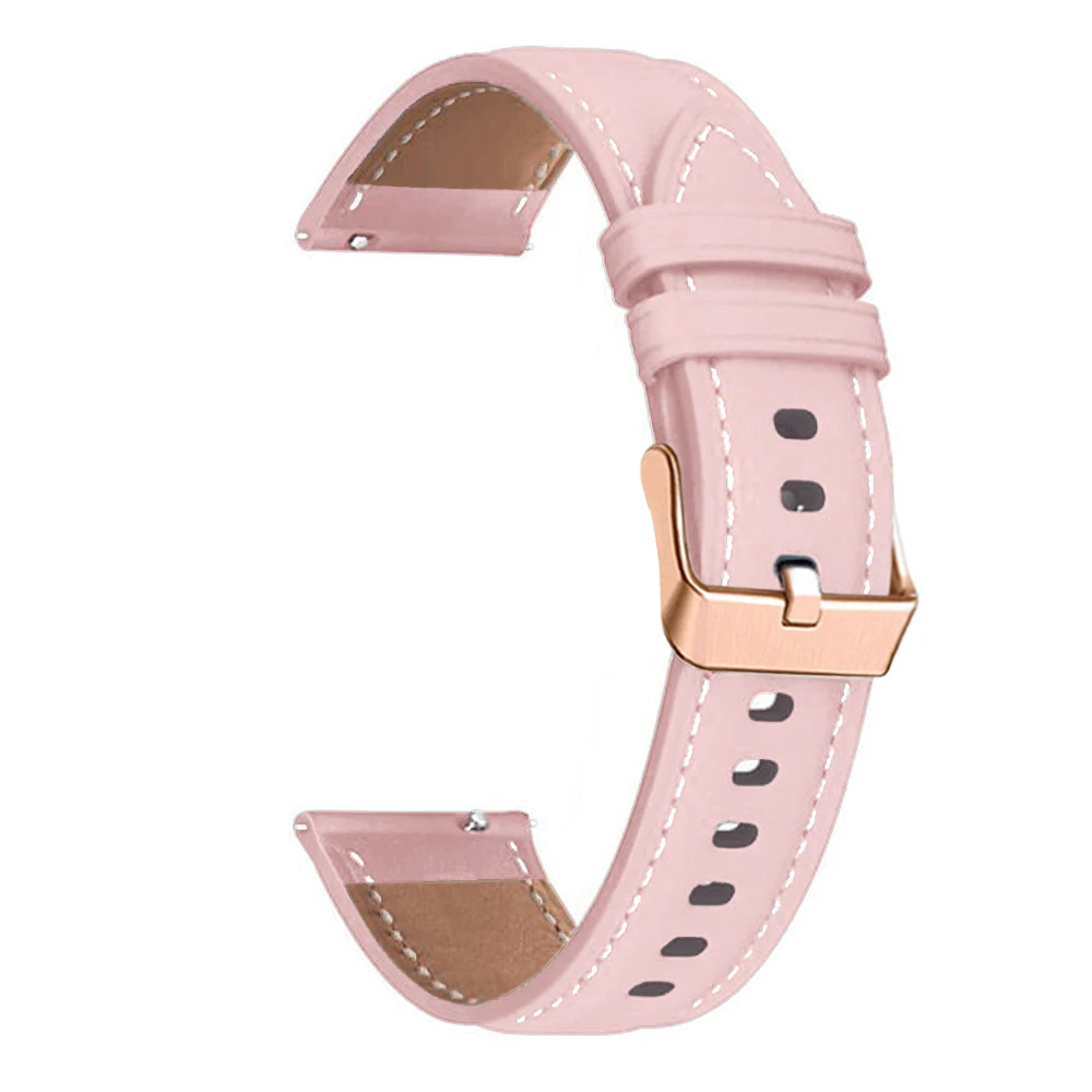 20mm Leather Watch Band For Huawei Watch GT 3/2 GT2 42mm GT3 Pro 43mm Strap Women Honor Magic 2 ES Smartwatch Wristband Bracelet