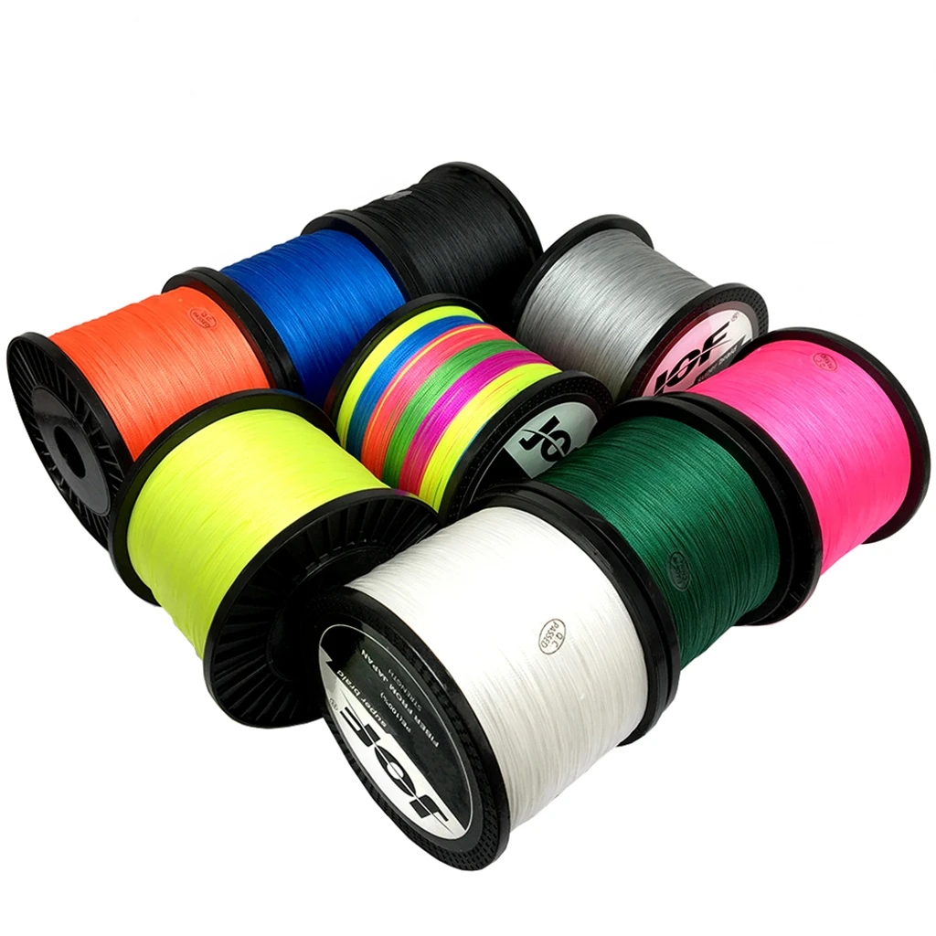 JOF PE Braided Wire Fishing Line 4 Strands 1000M Japan Strong Multifilament Fiber Fishing Line 0.10mm-0.50mm