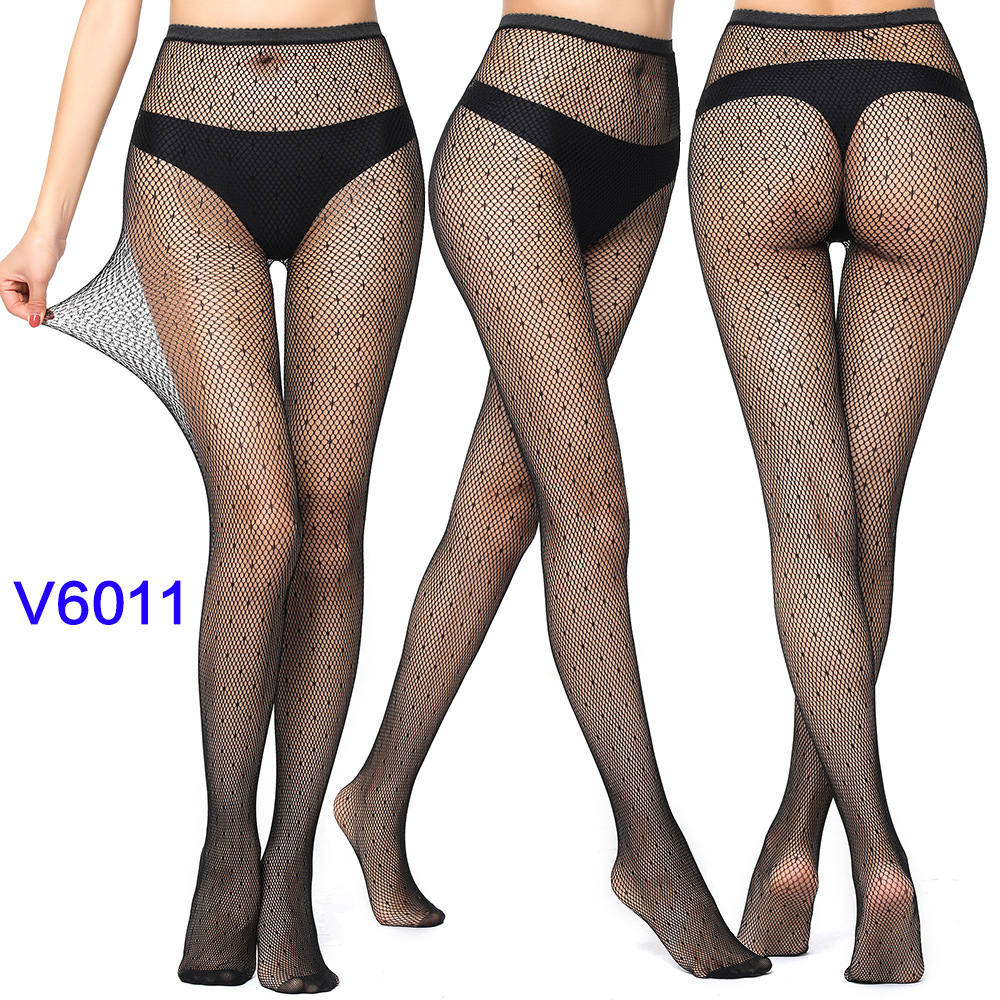 Hot Women Sexy Gothic Fishnet Tights Stars Rose Hollow Pattern Mesh Net Stockings Black Bottom Pantyhose Female Erotic Lingerie