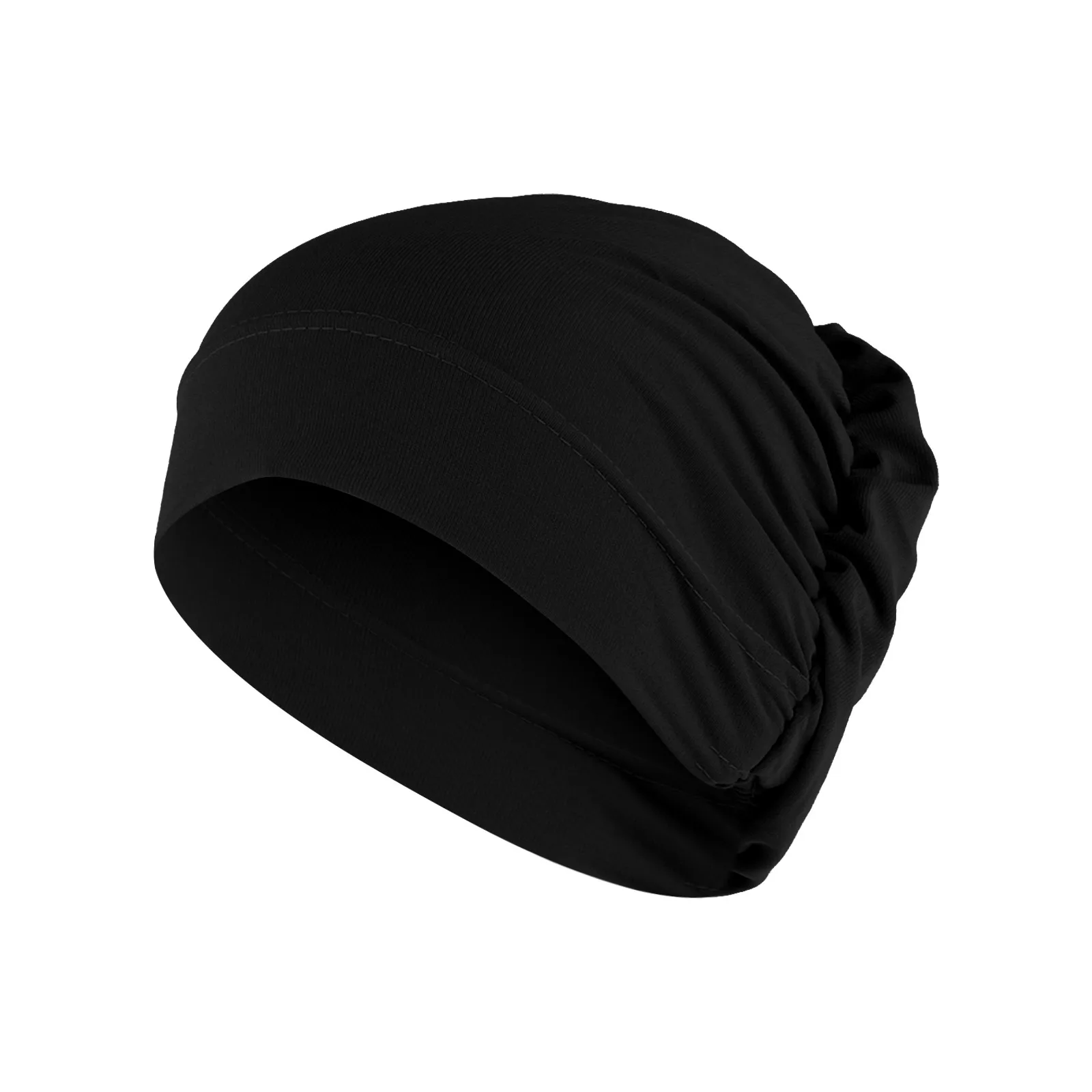 Women Solid Beading new Hat Muslim Ruffle Cancer Chemo Hat Wrap Cap Scarf 2025 Hat Set for Boys Scarf Gloves Hat for Men