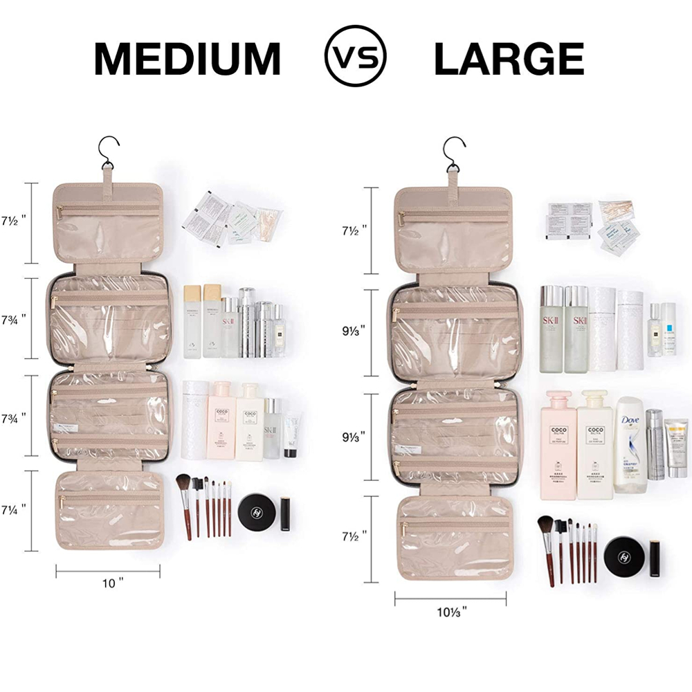 BAGSMART Travel Organizer Hanging new Toiletry Bag Men Bathroom Large 2025 Portable Storage Box Waterproof Cosmetic Case For Makeup Women