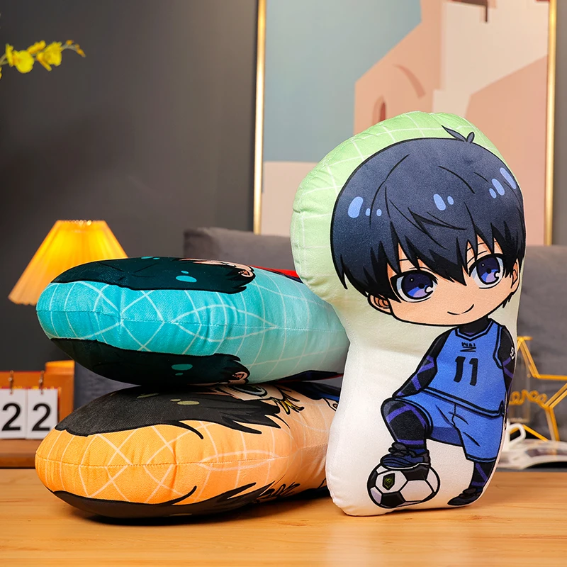 Cute 2025 BLUE LOCK Plush Toy Double-sided Printed Pillow Isagi Yoichi new Chigiri Hyoma ITOSHIRIN Seishiro Nagi Stuffed Anime Cushion