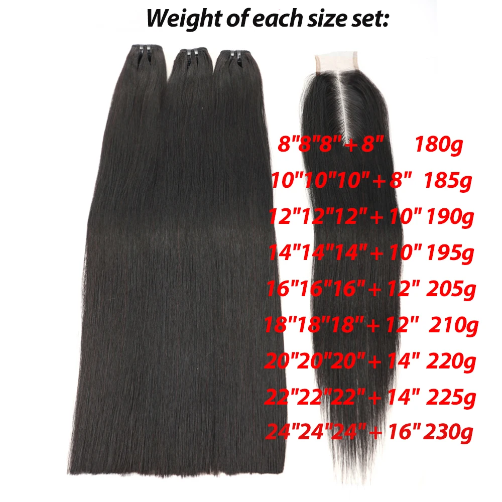 Bone Straight Bundles 2x6 Lace Kim K Closure Virgin Vietnamese Super Double Draw Bone Straight Raw Hair 3 Bundles with Closure