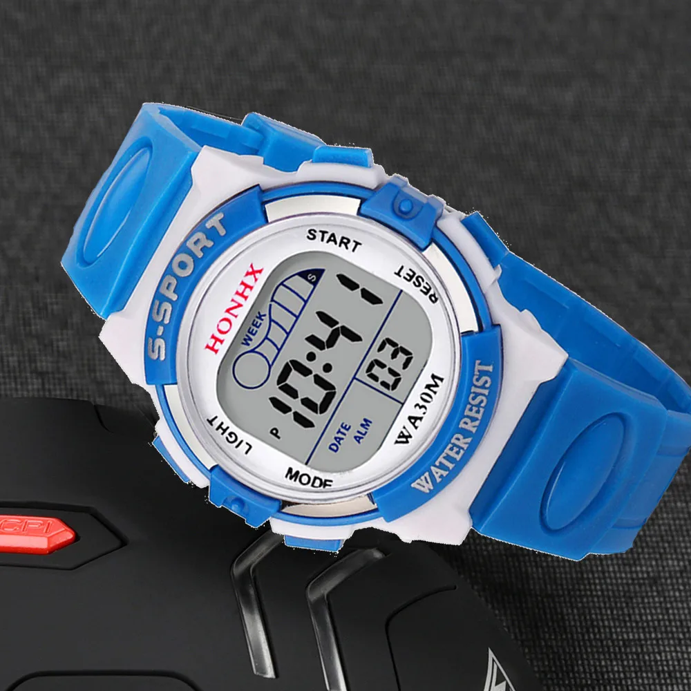 Children Boy Girls Analog Digital Sport Led Electronic Waterproof Wrist Watch New Electronic Digital Wrist Watches For Student