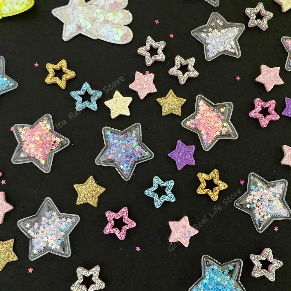 Colorful Shining Stars Ita Bag Decorate Accessories 4 Colors Kawaii Candy Color Stars Meteor Starry for DIY Itabag H332