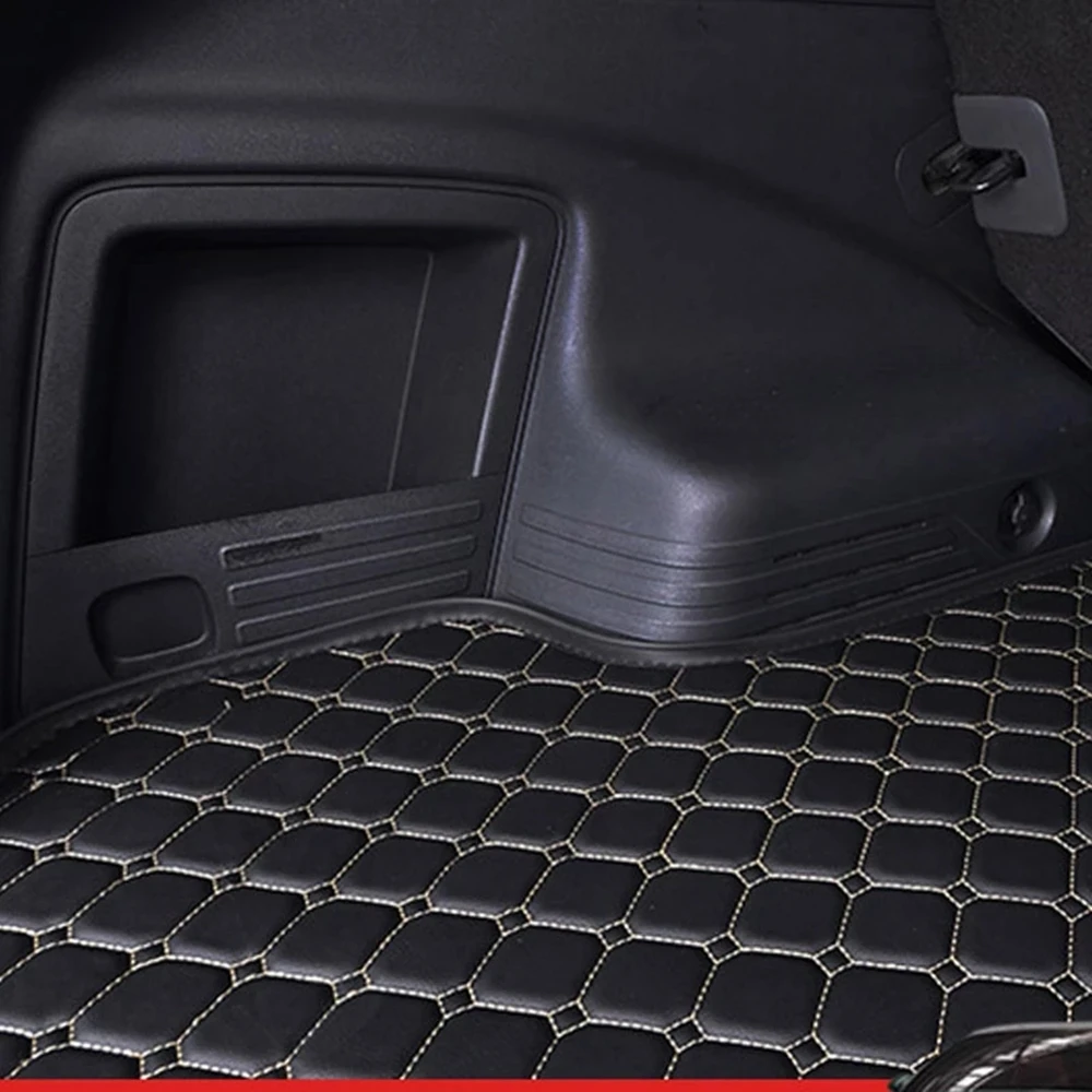 Car Trunk Mat For Citroen C5 AIRCROSS 2023 2022 2021 20 2019 2018 2017 Flat Side Rear Cargo Protect Carpet Liner Cover Boot Pad