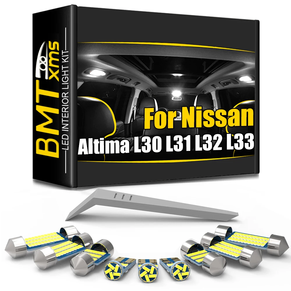 BMTxms Canbus For Nissan Altima U13 L30 L31 L32 L33 1993 1996 2000 2005 2008 2012 2015 2017 2020 Vehicle LED Interior Lights Kit