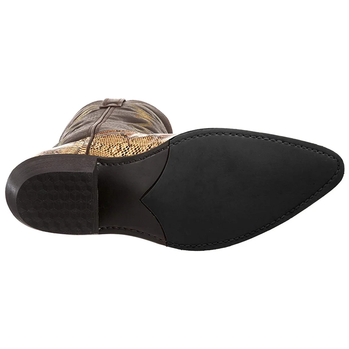 Retro Men Women Boots Golden Head Snake Skin Faux Leather Winter Shoes Embroidered Western Cowboy Boots Unisex Footwear Big Size