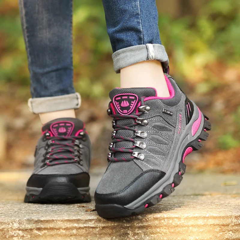 Shoes for Women Hiking Boots Men Winter Outdoor Walking Climbing Shoes Mountain Brand Luxury Sport Boots Hunting Mens Sneakers