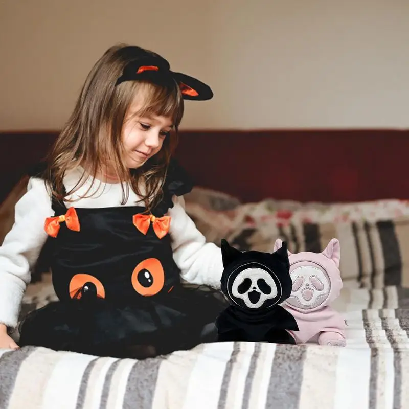 Halloween Ghost Movie Scream Character 23cm Fluorescent Plush Toys Horror Plushie Soft Plush Pillow Halloween Gifts