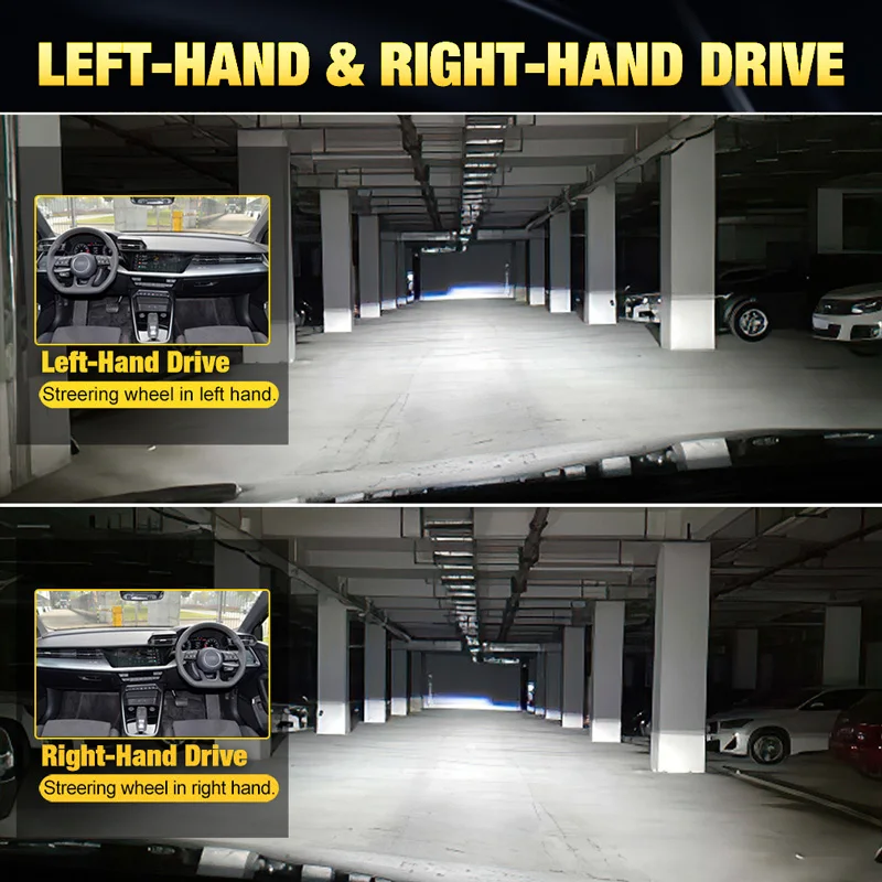 AILEO H4 LED Canbus Projector LED Lights For Car Mini Lens HI/LO Beam 6000K Super Bright 110W LHD RHD 64000LM Automobles Bulbs