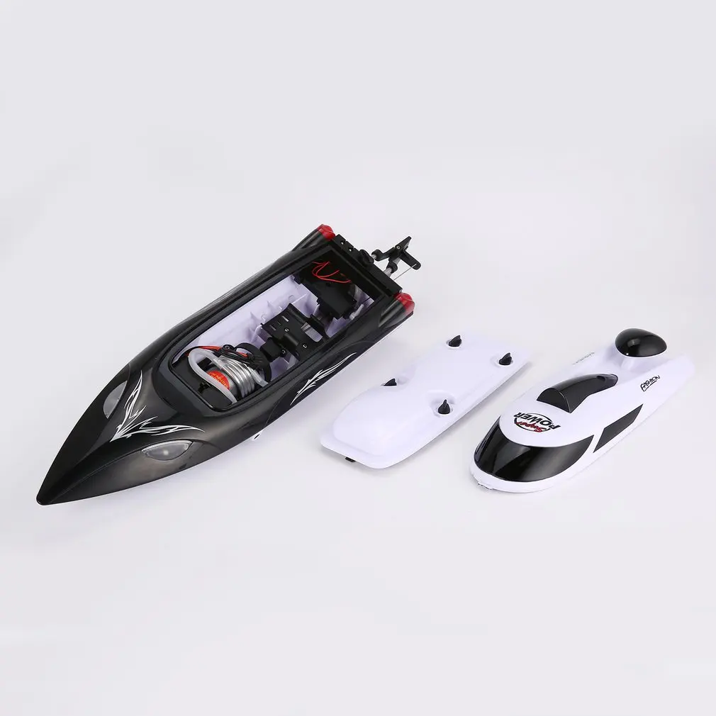 HONGXUNJIE HJ806 47cm 2.4G RC 30km/h High Speed Racing Boat 2025 Water new Cooling System Flipped Omni-directional Voltage Prompt
