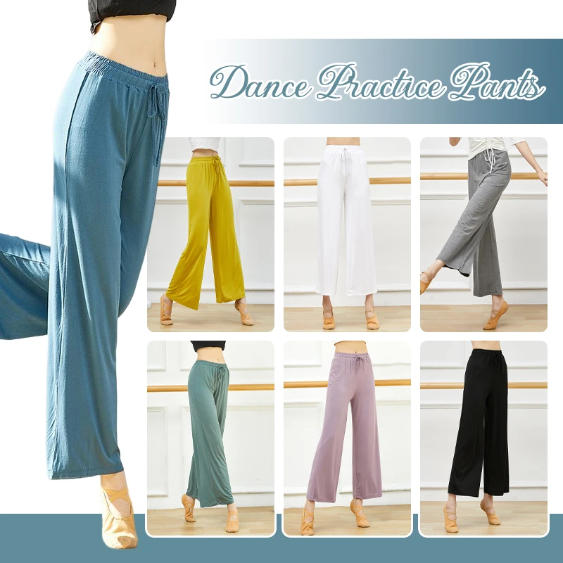 Classical Dance Pants Practice Clothes High Waist Straight Wide Leg Pants Loose Elegant Women Chinese Style Pants new 2025 Dance Clothes
