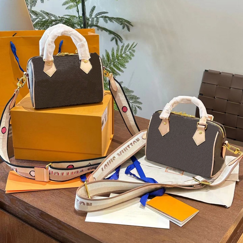 Luxury Designer SPEEDY NANO 20 Shoulder Bag female leather clutch pochette handbag High Quality Purses Women's famous Brand tote crossbody Bags wallet M46222