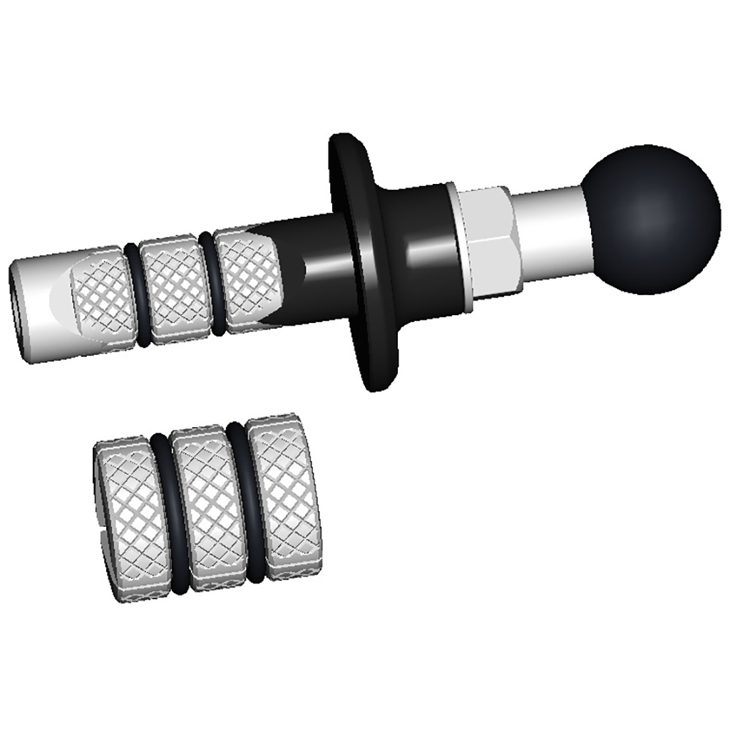 Motorcycle Bicycle Front bar hole Fork Stem Base Expander Plug Screw 17mm 25mm Ball Head Adapter fo Gopro Stand GPS Phone Holder