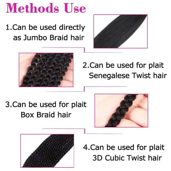 Synthetic Pre Stretched Yaki Ombre Braiding Hair For Wholesale Hair Extension