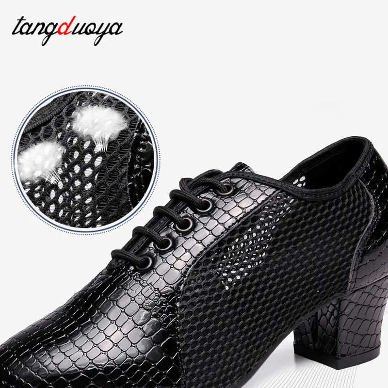 Modern dance shoes women practice closed toe 2025 new summer mesh modern jazz dance sneakers women breathable outdoor Practice Dance Shoe