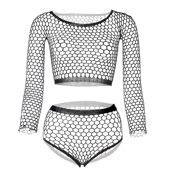 Men's Clothes Men's Underwear Body Stockings Man Fishnet Bodysuits Open Crotch Lingerie Jumpsuit Male Erotic Porno Nightwear