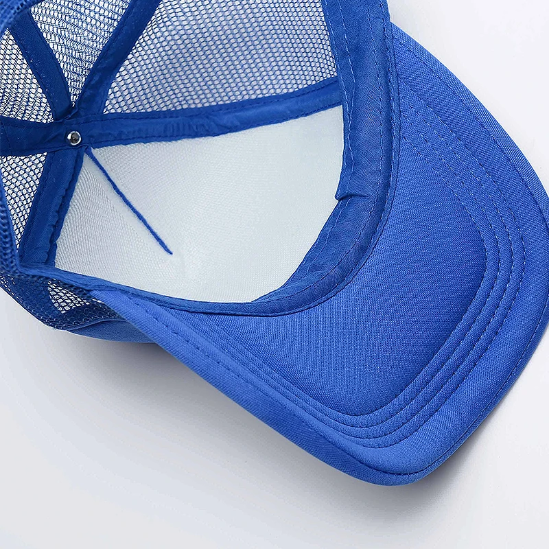 2025 new 1 Piece Print Word Advertising Splice Trucker Cap Men Adjustable Breathable Custom Adult Peaked Cap Summer Baseball Cap