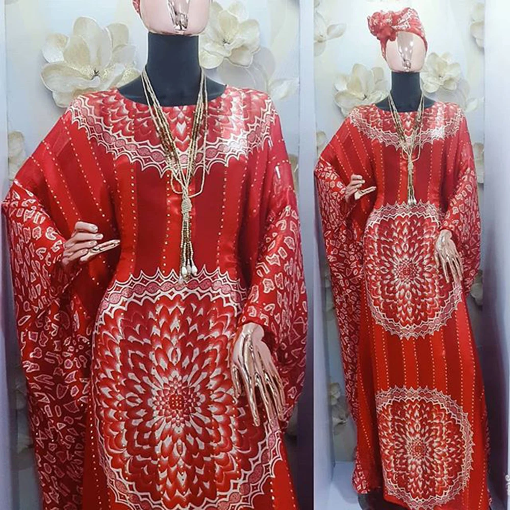 Dashikiage African Dresses for Women Bazin Riche Printing uk Colorful Femme Robe New Arrivals Summer Striped Loose Fashion