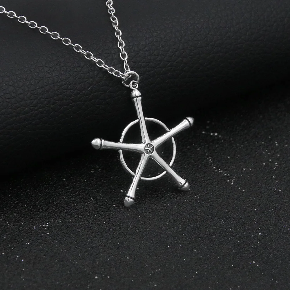 Brdwn Bleach Unisex Ishida Uryuu Cosplay Ginreigojiaku Unisex Pendant Choker Necklace Halloween