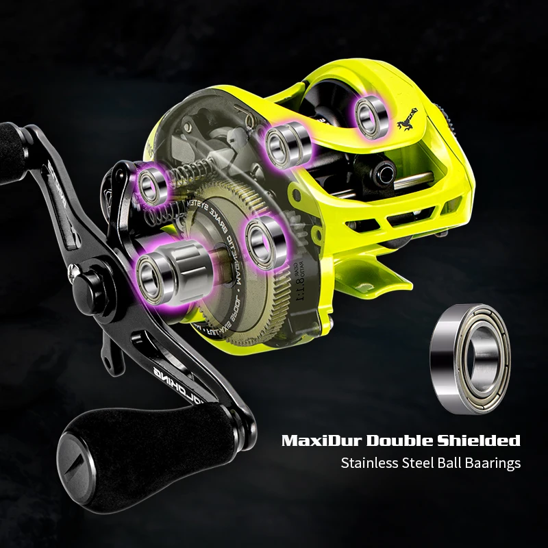 new CT150 Baitcaster Reel Fishing Reel BFS Reel 6+1BB 8.1/6.4:1 2025 High Speed 5KG Drag Reel for Catfish Bass Carp Fishing