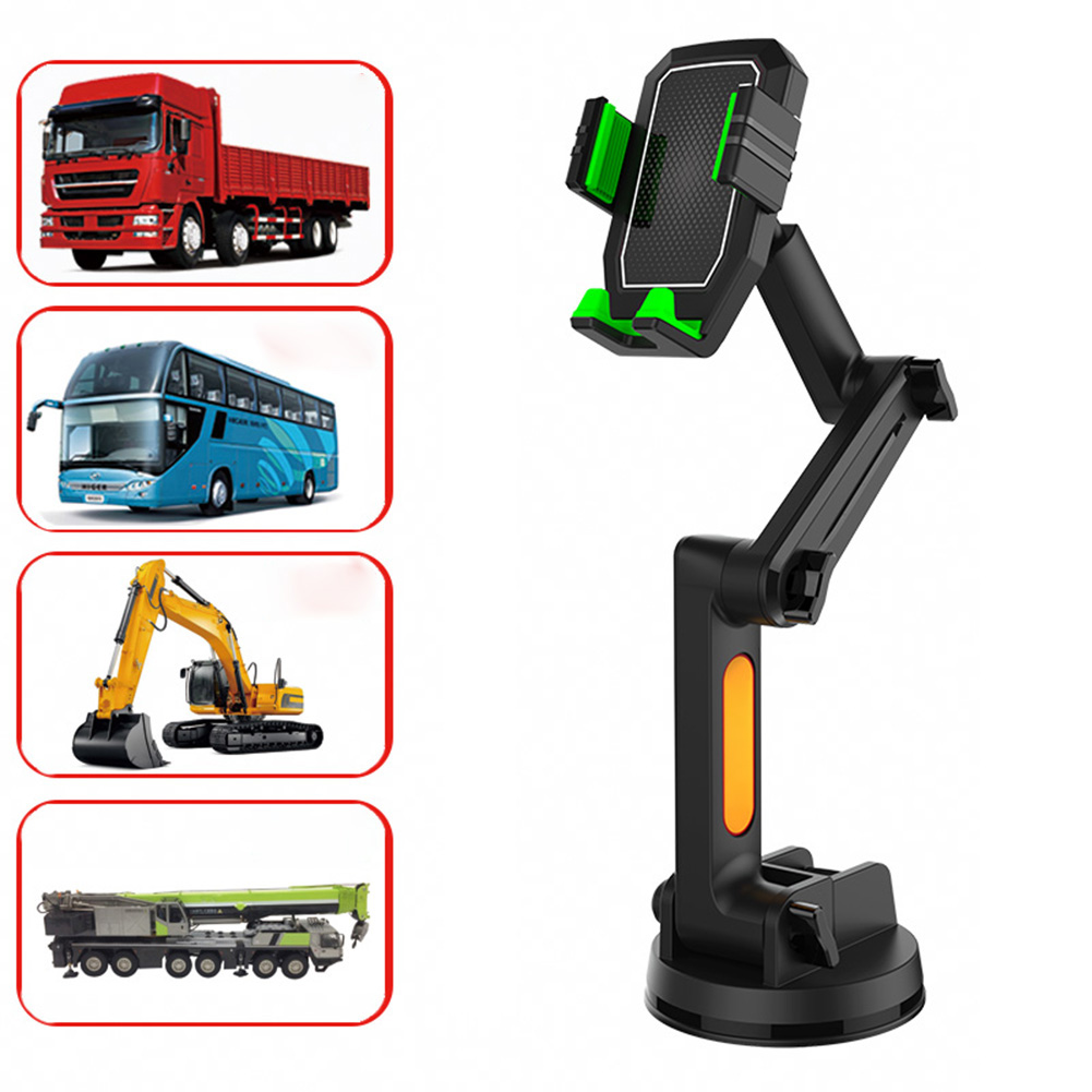 Universal Truck Cellphone Mount Mobile Phone Holder Stand Adjustable Long Arm Windshield Mobile Phone Mount for iPhone
