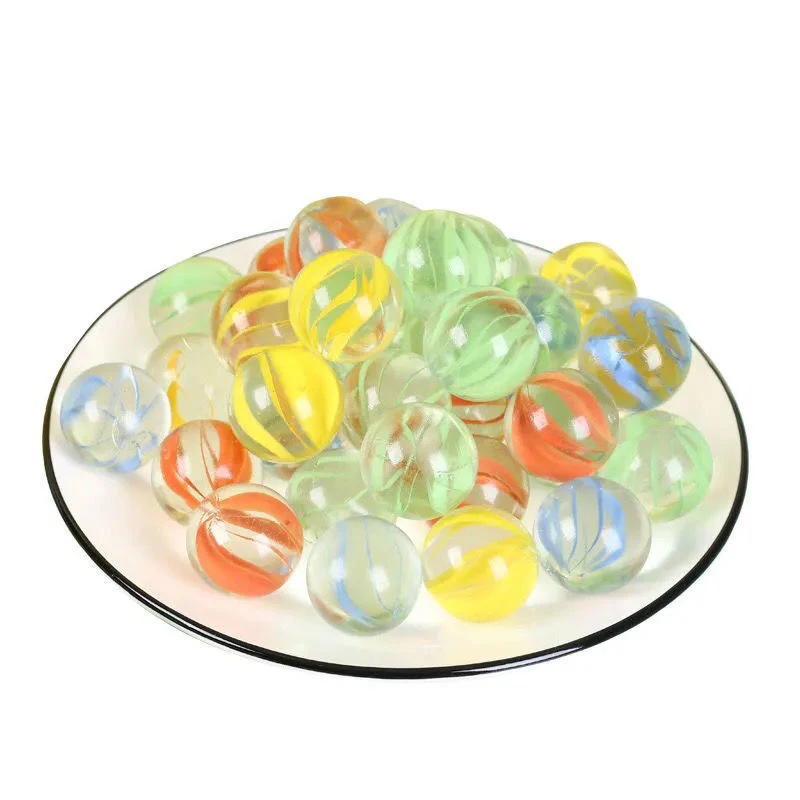 10/20PCS 14mm Colorful Glass Marbles Kids Marble Balls Run Game Solitaire Toy Accs Vase Filler&Fish Tank Home Decor Canicas