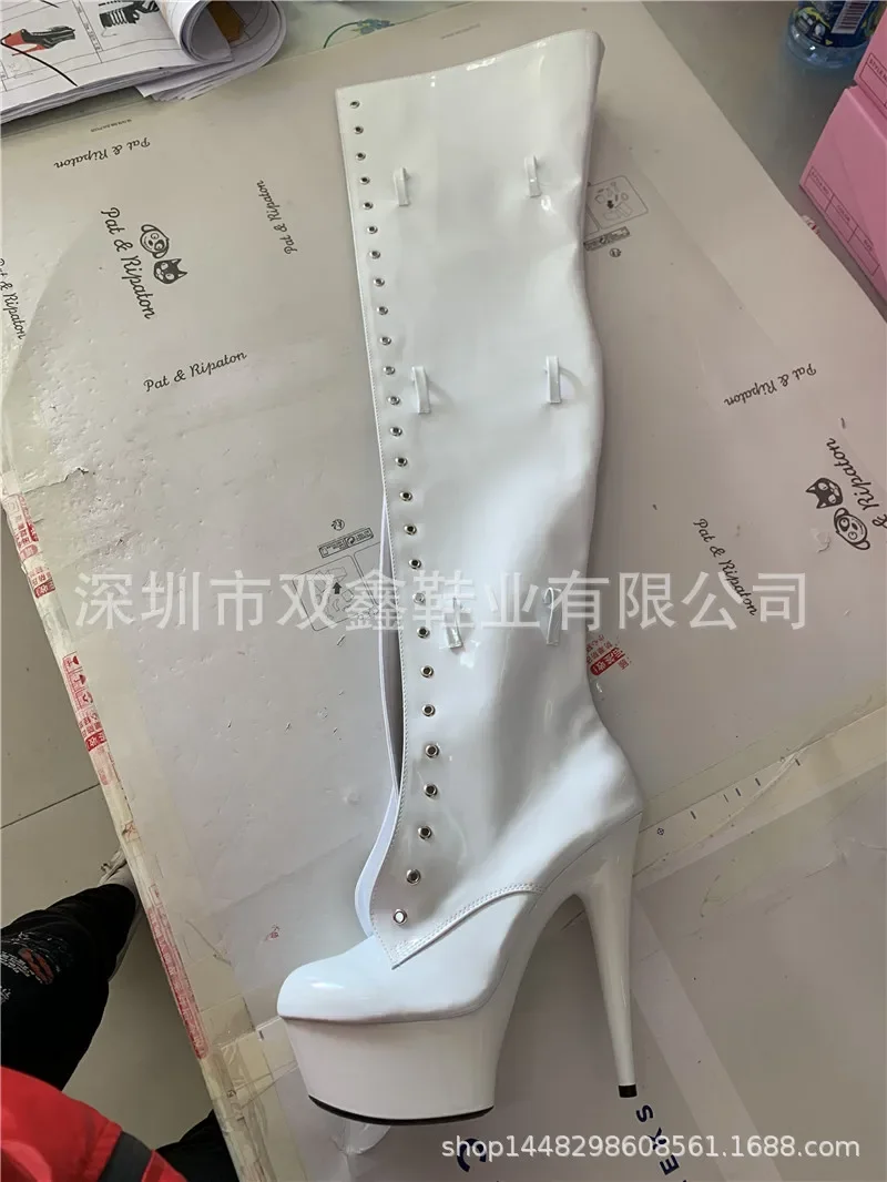 15/20CM Over The new Knee Boots 10cm Waterproof Platform Pole Dance Women High Heels Nightclub 2025 Boots Platform Thigh High Boot