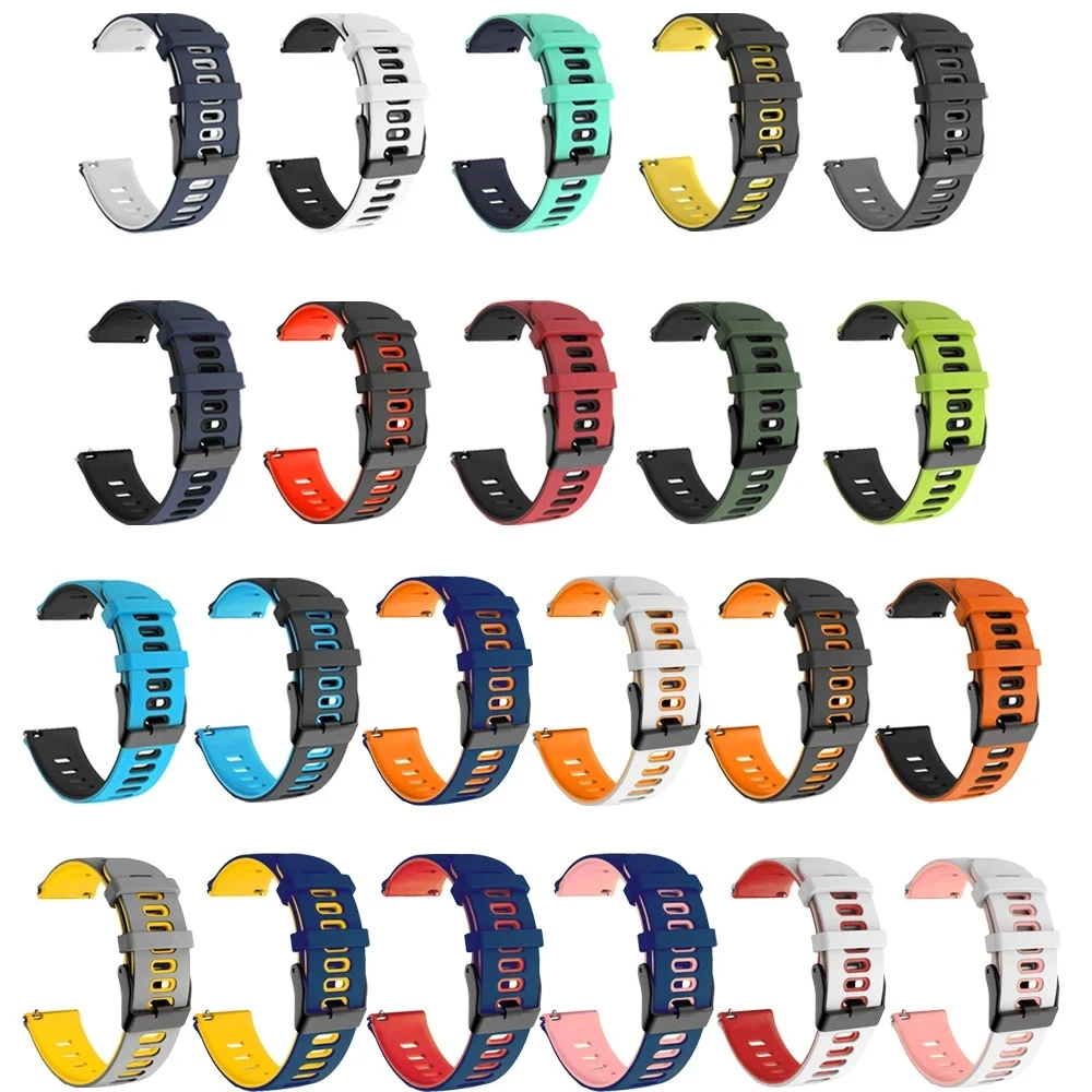 For Zeblaze Vibe 7 Pro 22mm Straps Silicone Replacement Wristbands Zeblaze Beyond 2 Stratos 2/3 GTR2 Btalk 2 Watchbands Bracelet