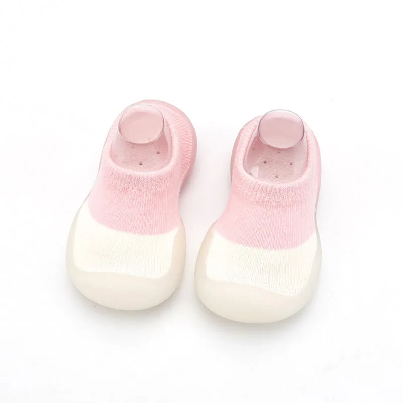 Baby First Shoes Toddler Walker new Infant Boys Girls Kids Rubber Soft Sole Floor Barefoot Casual Shoes 2025 Knit Booties Anti-Slip
