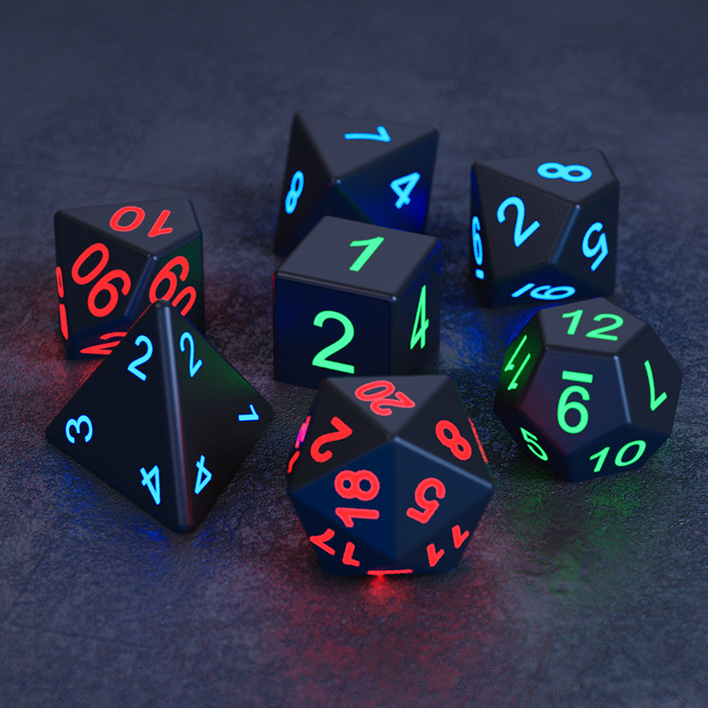 Electronic Luminous LED Dice Set Multi Sided Board Game Party Entertainment Toy