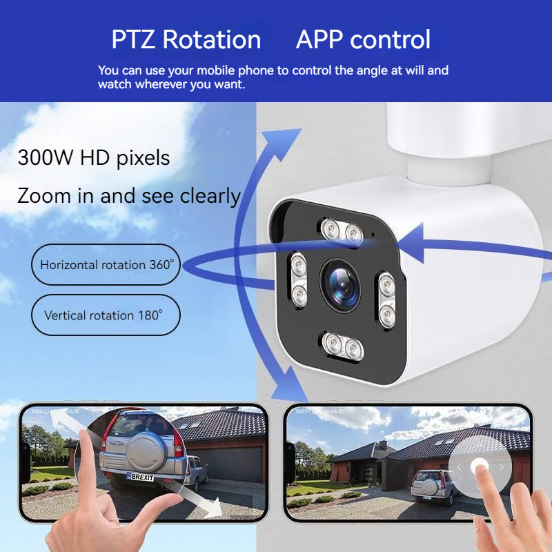 3MP Humanoid Detection And Tracking WIFI Connection Alarm Intelligent Dual Light Source Night Vision H.265 IP Camera