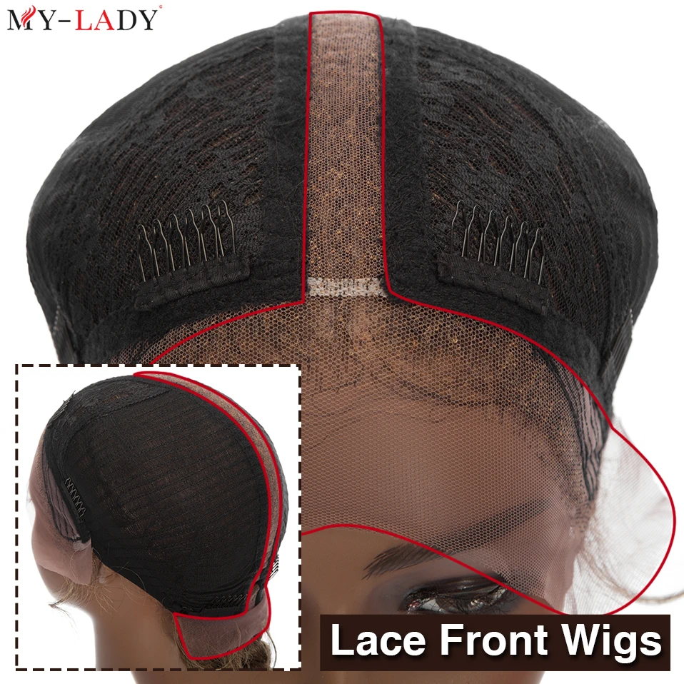 My-Lady 26Inch Synthetic Wigs Dutch Braids Lace Front Wig With African Braid Lace Frontal Cornrow Braid Afro Wig Braiding Wigs