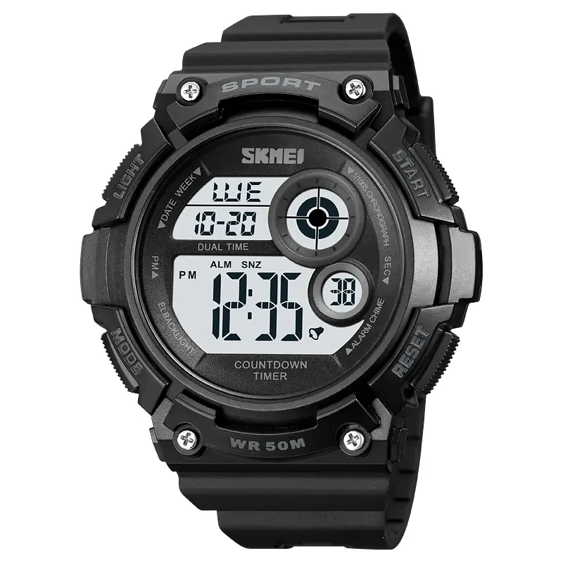 Trendy Style Kids Electronic Wrist Watch Teenager Students Water Resistant Outdoor Sports Digital Watches for Men