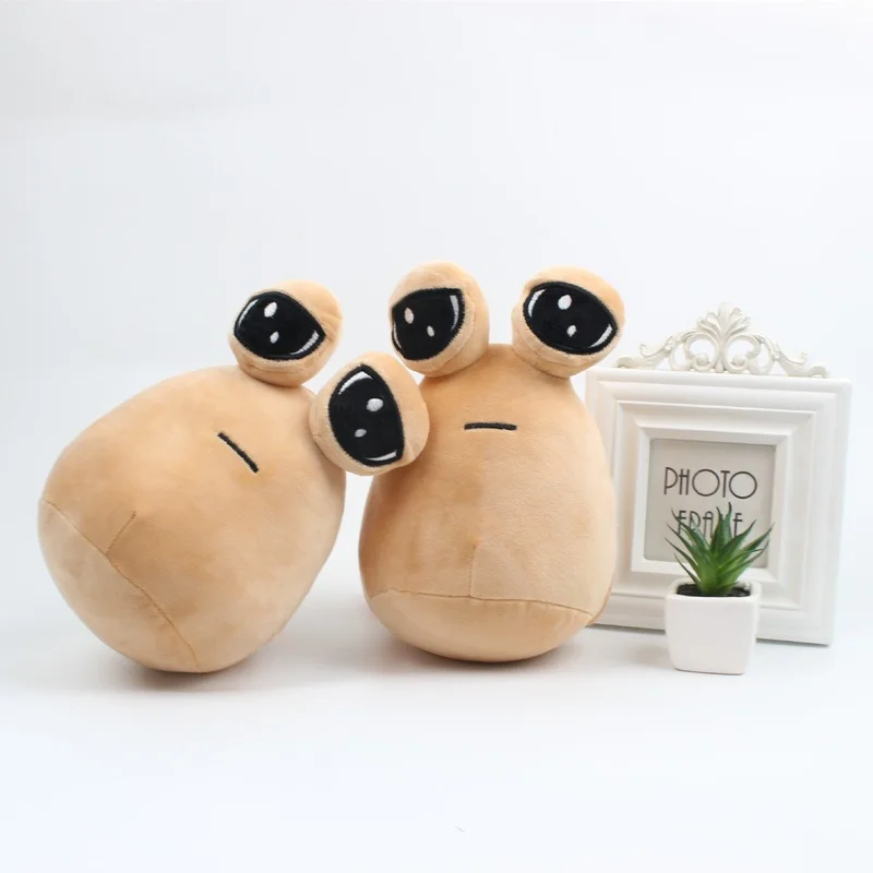 22cm Pou Plush New My Pet Alien Pou Plush new Toy Kawaii Alien Stuffed Plush Doll Game Plush 2025 Animal Pou Doll for Birthday Gift