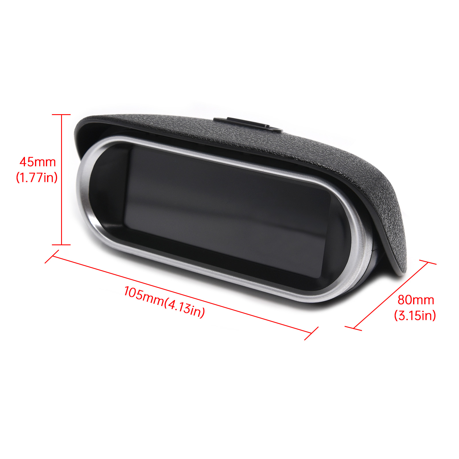 Digital Horizontal 2 in 1 LCD Water Temperature Voltmeter Volt Gauge With 10mm 1/8NPT Temp Sensor For 12V/24V Car Truck