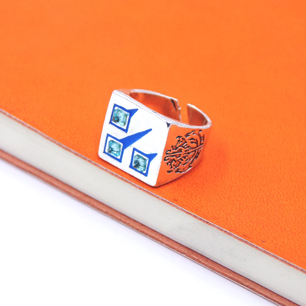 Anime OVERLORD Shooting Star Cosplay Ring YGGDRASIL Ainz Ooal Gown Momonga Adjustable Ring For Fans Jewelry Prop Accessories