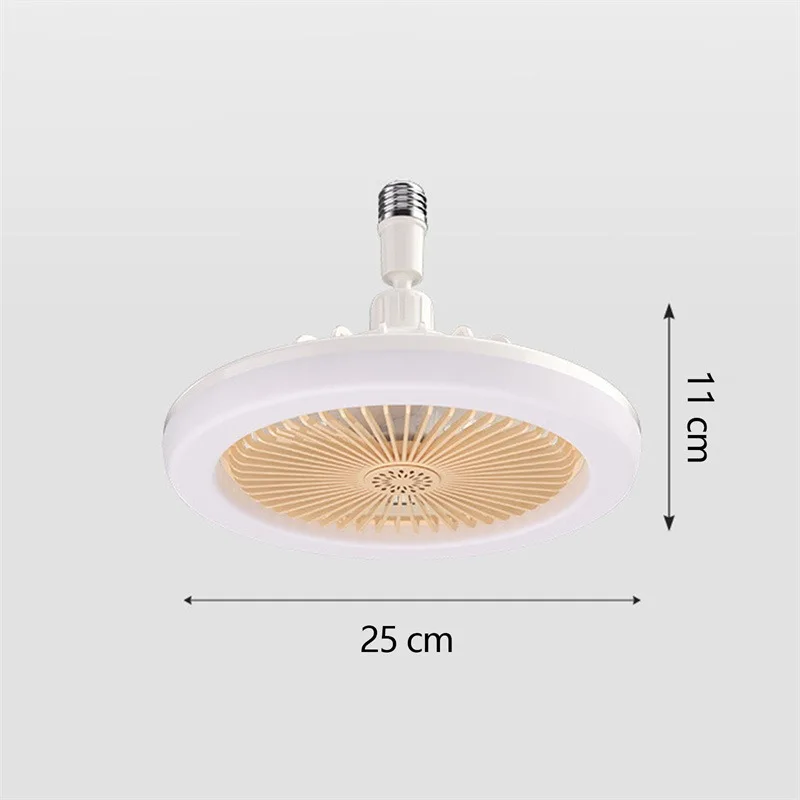 E27 Ceiling Fan with Lights LED Fan Light Ceiling Light with Fan Electric Fan with Remote Control for Bedroom Living Room Decor