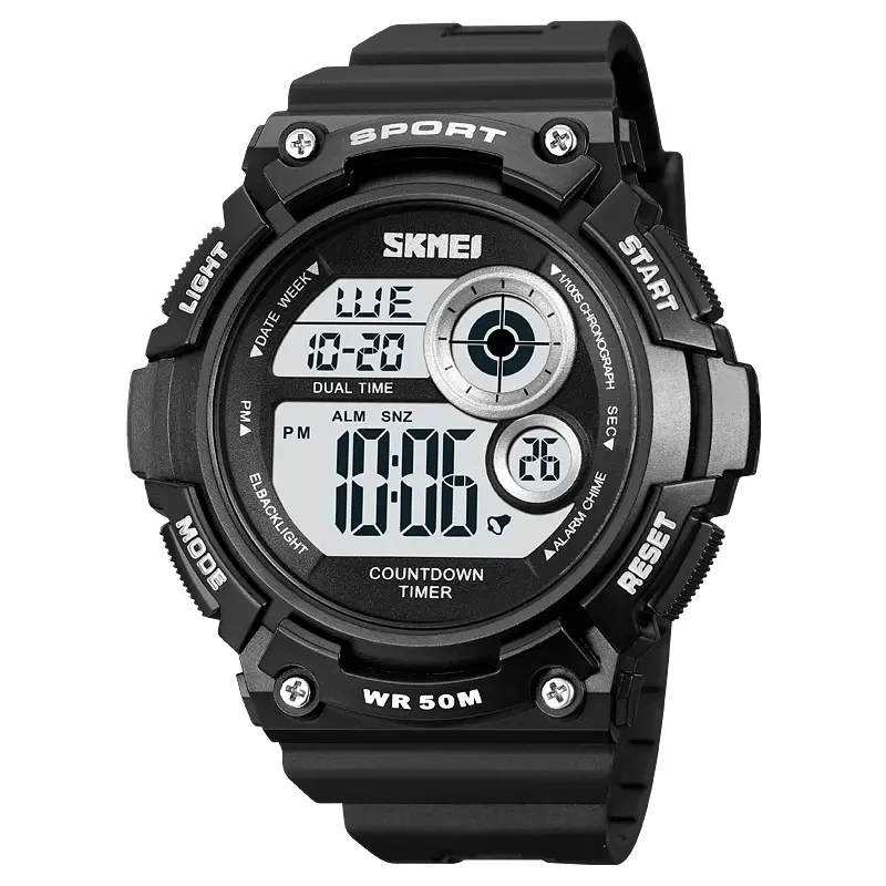 Trendy Style Kids Electronic Wrist Watch Teenager Students Water Resistant Outdoor Sports Digital Watches for Men