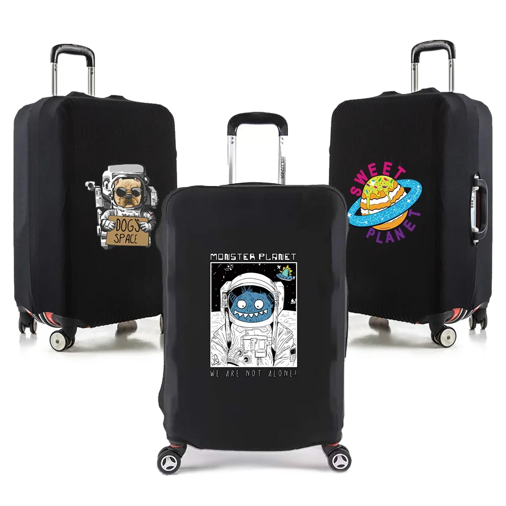 Travel Essentials Luggage Cover Holiday Traveling Essentials Accessories Dust Trolley Protective Suitcase Case Astronaut Print
