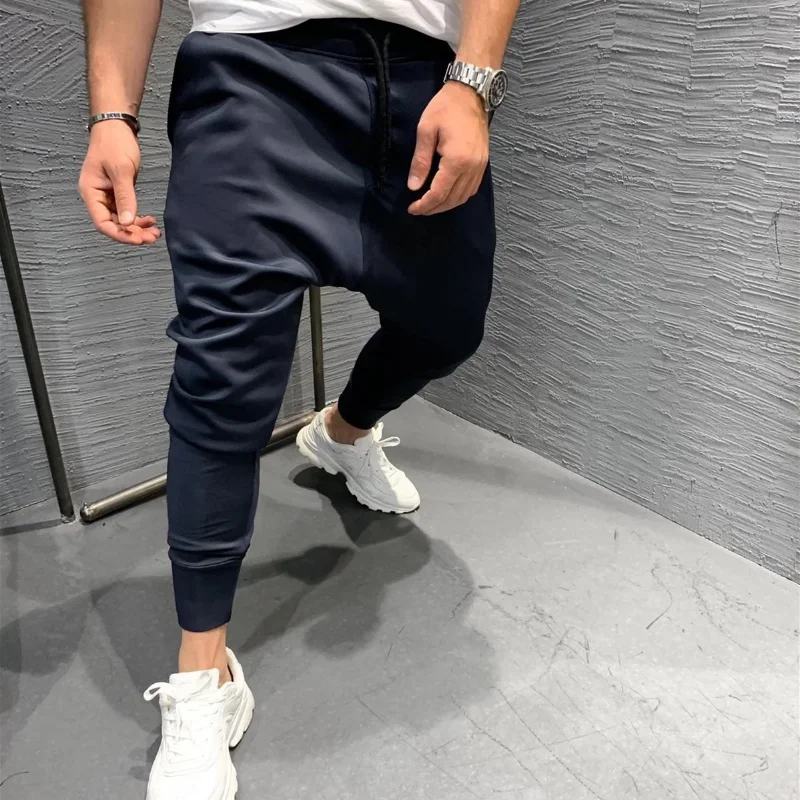 Men Clothing 2023 Men's Multi-pocket European and American Jogging Pants 2025 Fiess new Leisure Slim Elastic Running Sports Pants