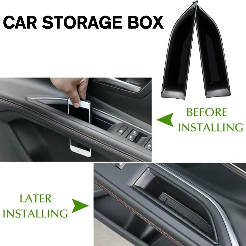 For Peugeot 3008 3008GT 4008 5008 2016-20 Car Organizer Door Handle Armrest Storage Box Container Holder Tray Auto Accessories