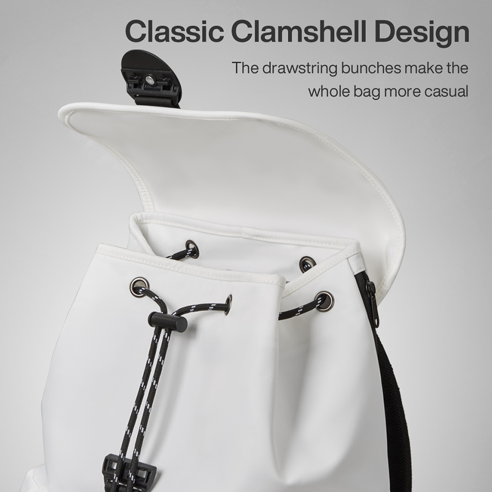 Mixi New 16'' Laptop Backpack Men Waterproof Lightweight Casual Travel School Bags Women Outdoors Rucksack 17 Inch White M5228
