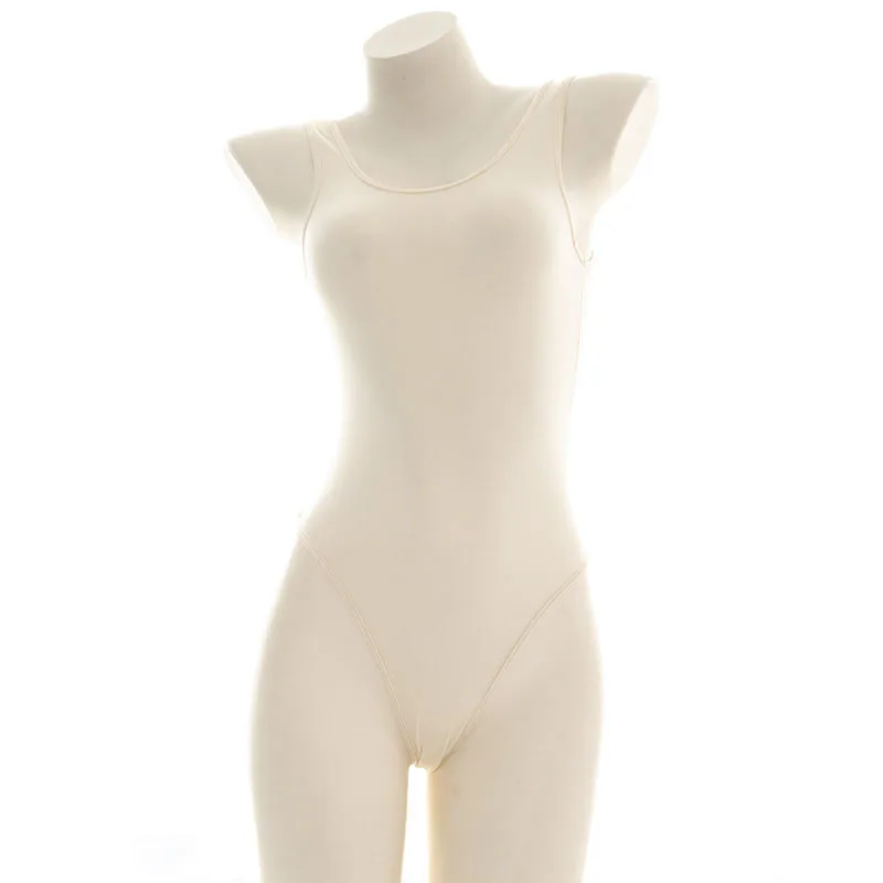 Anime Student Translucent One-piece Swimsuit Thin new Japanese Women's Tight Bodysuit 2025 Sexy Swimwear School Girls Costume Cosplay